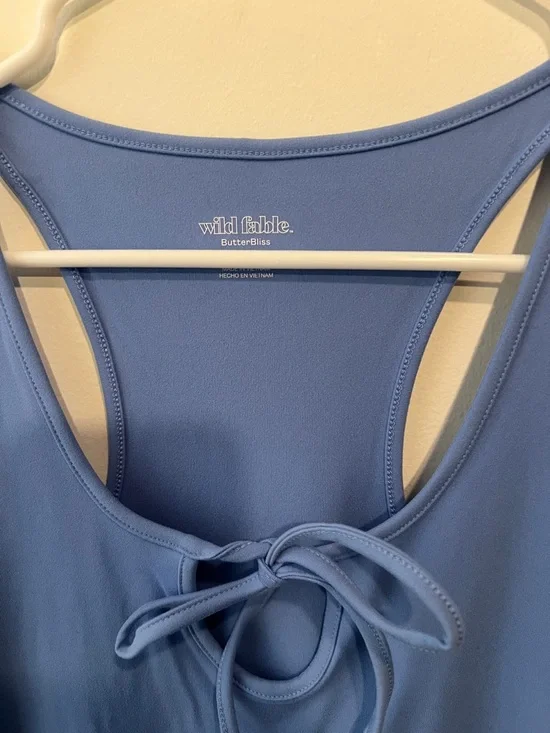 wild fable Periwinkle Tie-Back Midi Dress - Picture 2 of 5